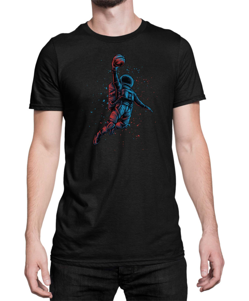Мъжка Тениска Nasa Space Theme Basketball Astronaut