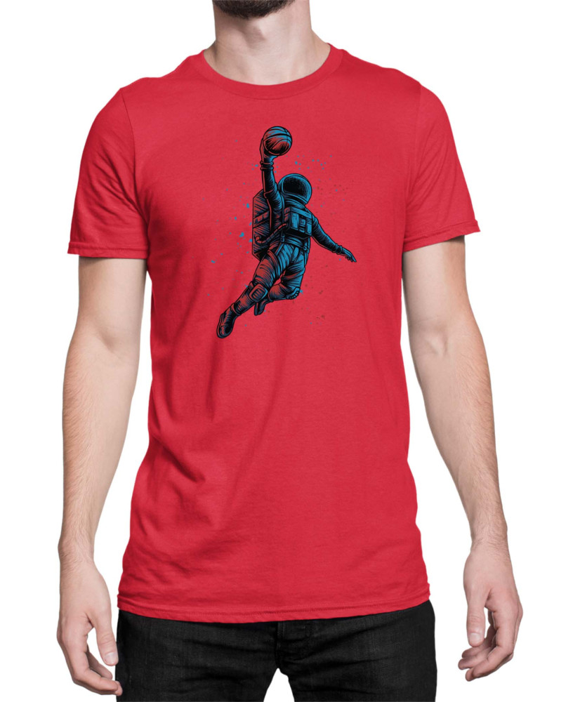 Мъжка Тениска Nasa Space Theme Basketball Astronaut