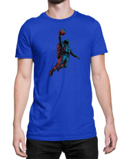 Мъжка Тениска Nasa Space Theme Basketball Astronaut