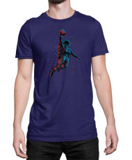 Мъжка Тениска Nasa Space Theme Basketball Astronaut