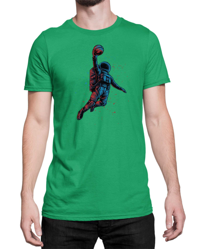 Мъжка Тениска Nasa Space Theme Basketball Astronaut
