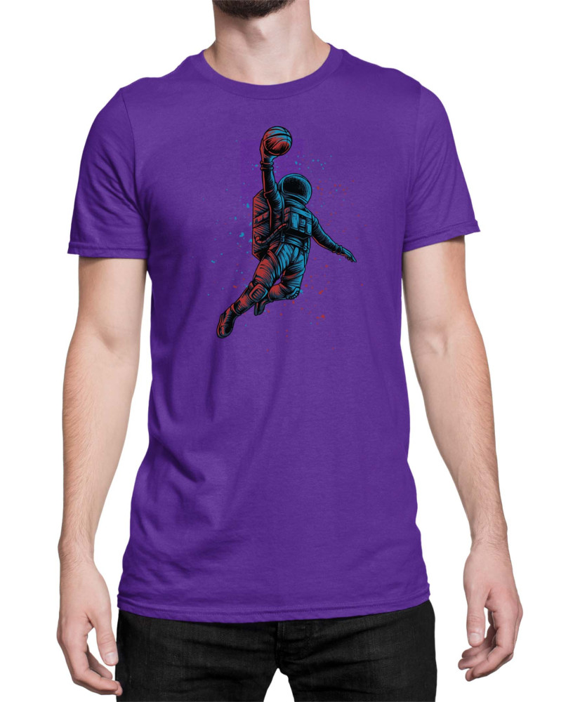 Мъжка Тениска Nasa Space Theme Basketball Astronaut