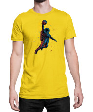 Мъжка Тениска Nasa Space Theme Basketball Astronaut