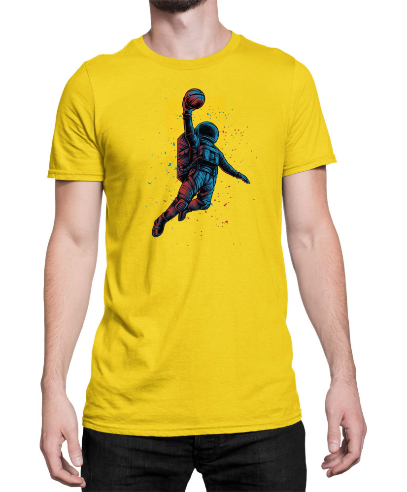 Мъжка Тениска Nasa Space Theme Basketball Astronaut