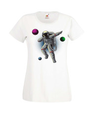 Дамска Тениска Nasa Space Theme Dabbing Astronaut