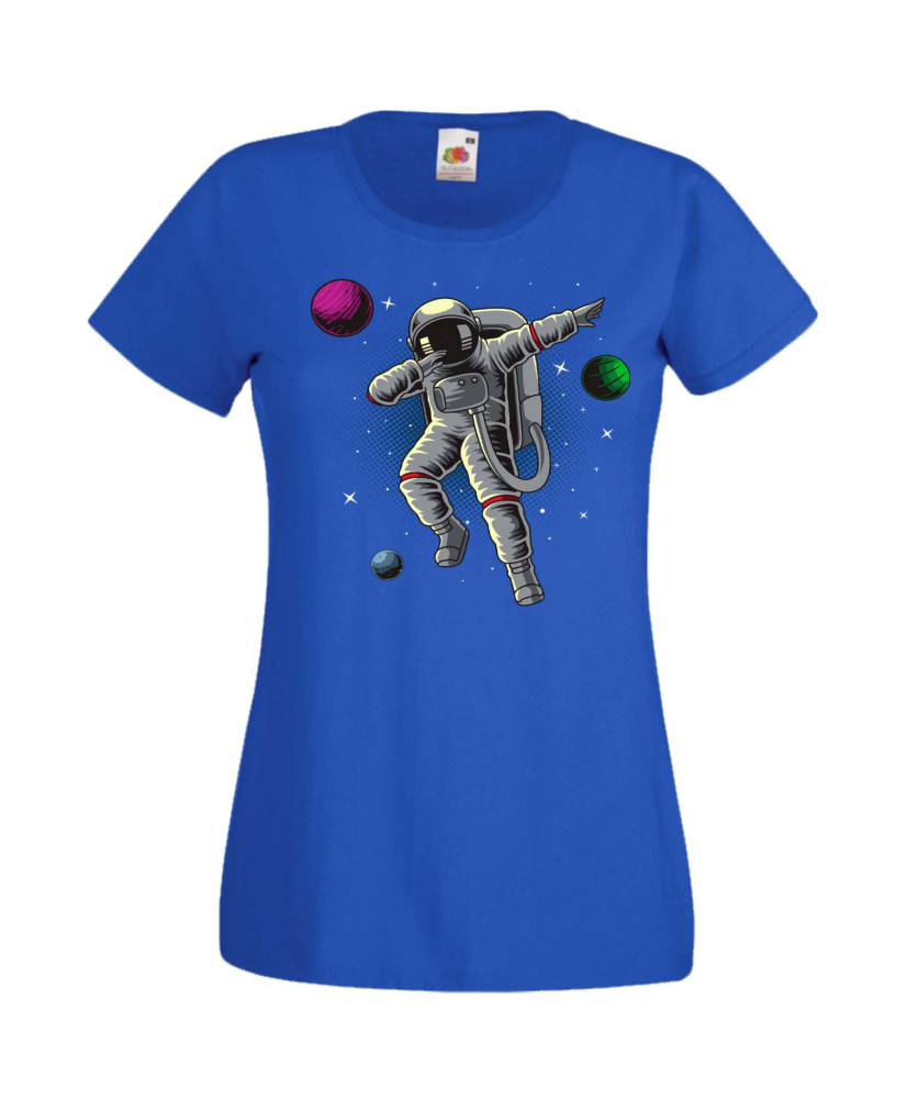 Дамска Тениска Nasa Space Theme Dabbing Astronaut