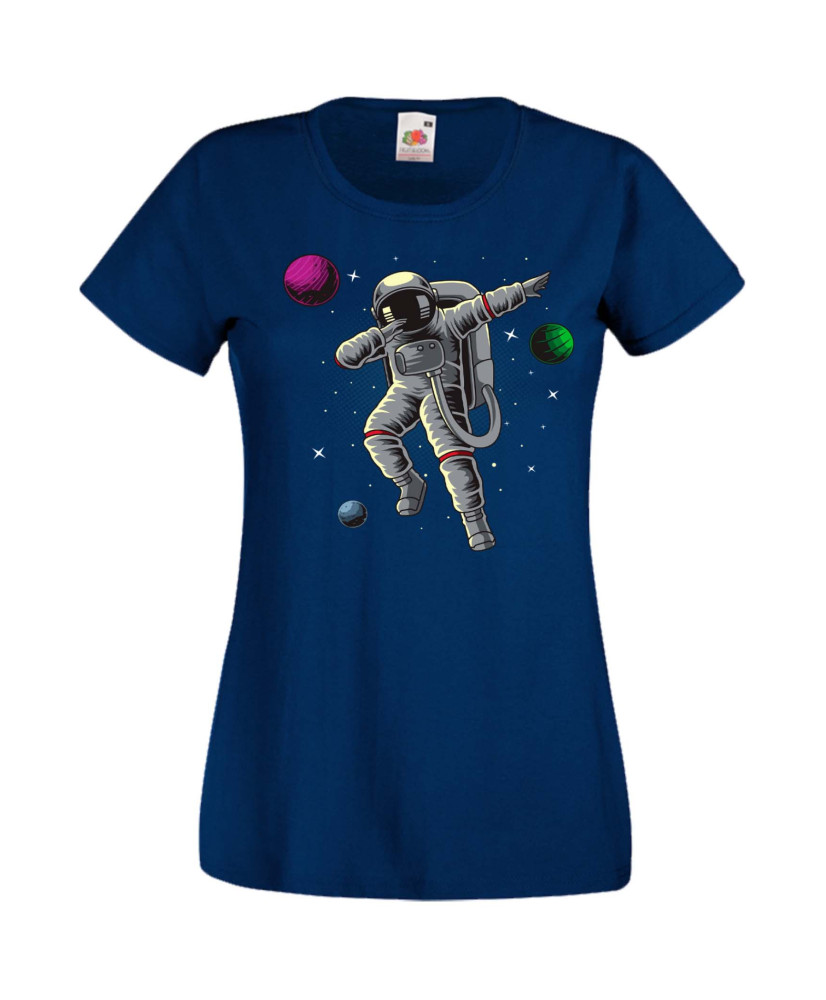 Дамска Тениска Nasa Space Theme Dabbing Astronaut