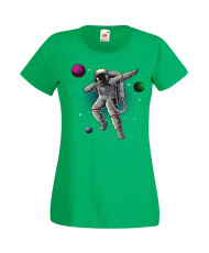 Дамска Тениска Nasa Space Theme Dabbing Astronaut