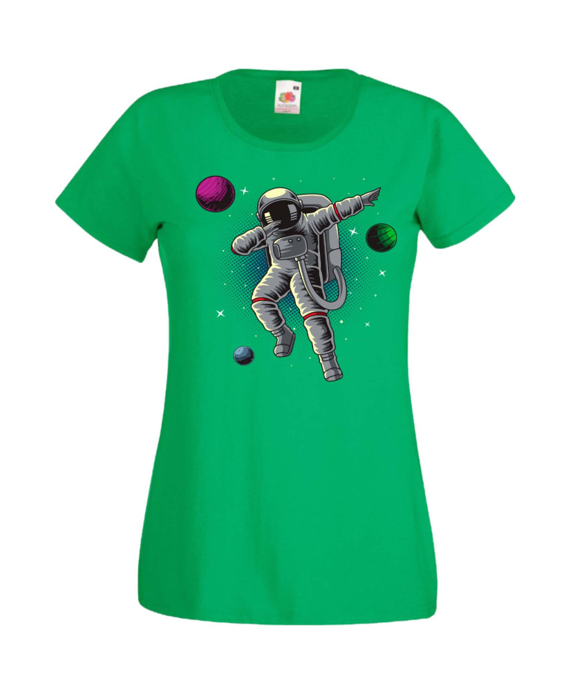 Дамска Тениска Nasa Space Theme Dabbing Astronaut