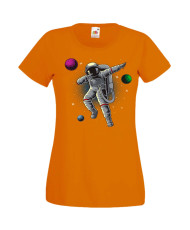 Дамска Тениска Nasa Space Theme Dabbing Astronaut