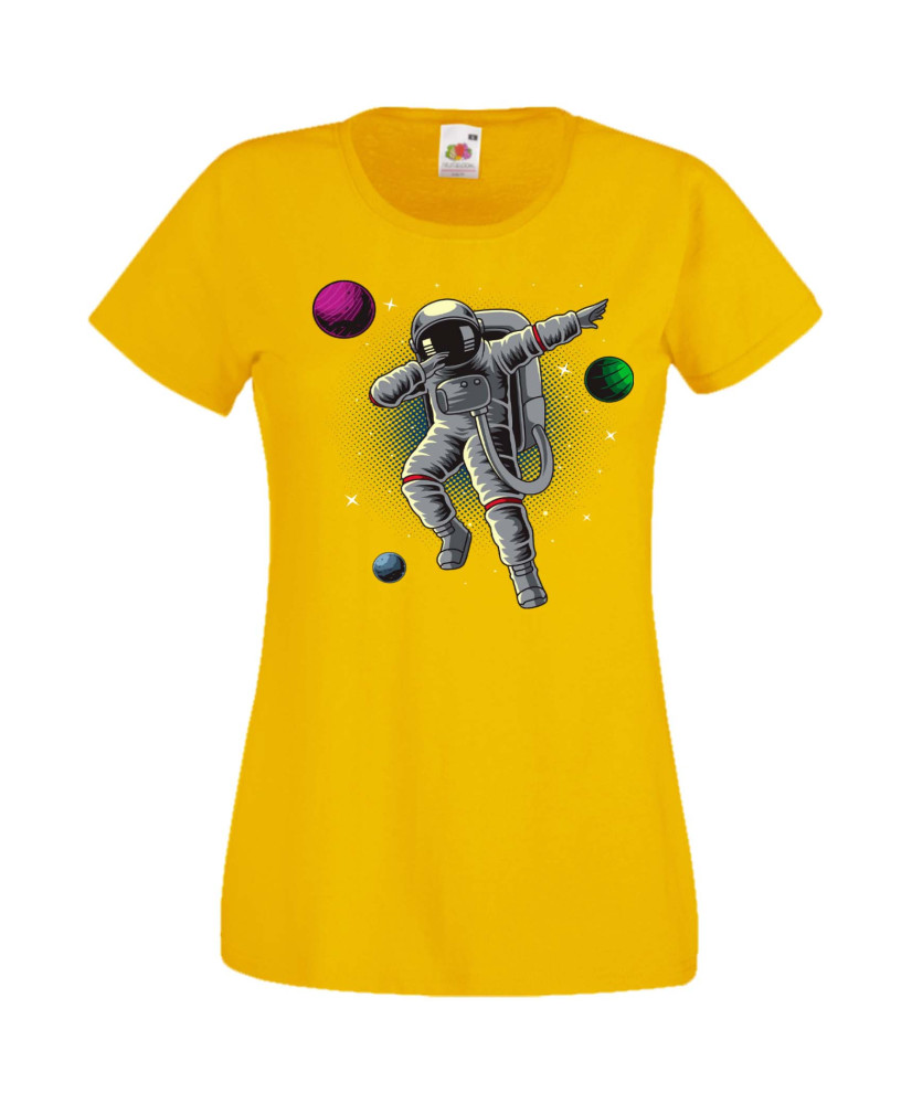 Дамска Тениска Nasa Space Theme Dabbing Astronaut