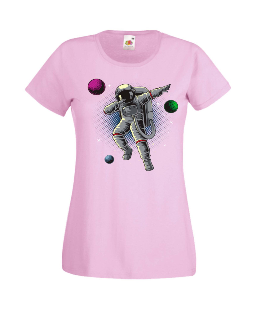 Дамска Тениска Nasa Space Theme Dabbing Astronaut