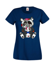 Дамска Геймърска Тениска Панда Геймър Panda Bear Zombi Gamer Stage 1