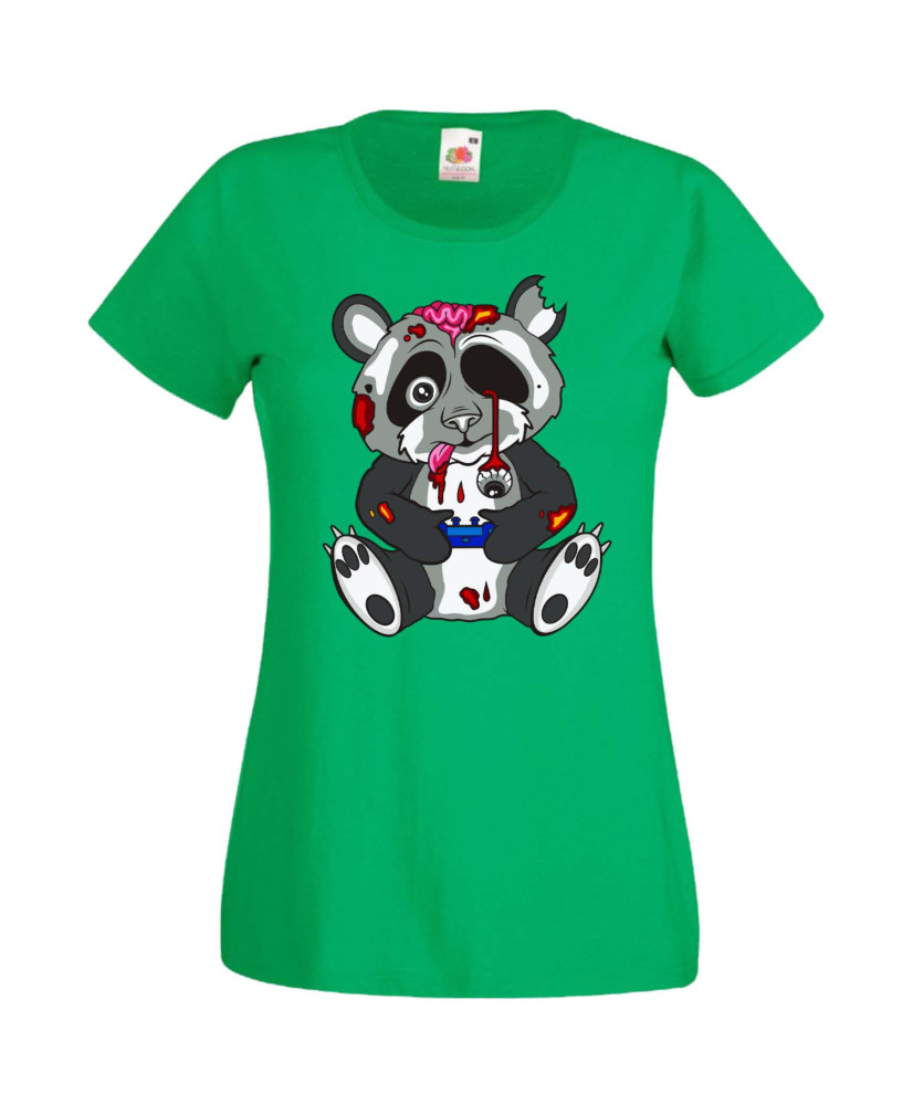 Дамска Геймърска Тениска Панда Геймър Panda Bear Zombi Gamer Stage 1 Дамска Геймърска Тениска Панда Геймър Panda Bear Zombi Gamer Stage 1