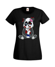 Дамска Геймърска Тениска Панда Геймър Panda Bear Zombi Gamer Stage 2