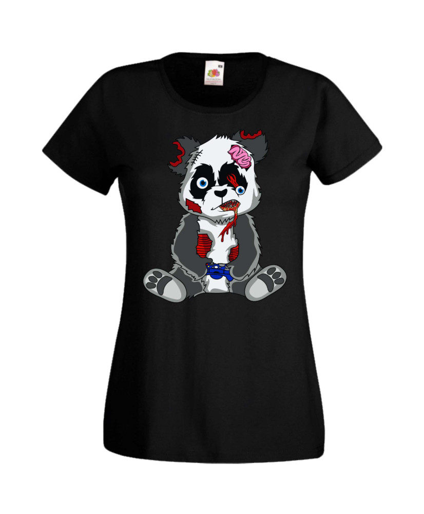 Дамска Геймърска Тениска Панда Геймър Panda Bear Zombi Gamer Stage 2 Дамска Геймърска Тениска Панда Геймър Panda Bear Zombi Gamer Stage 2