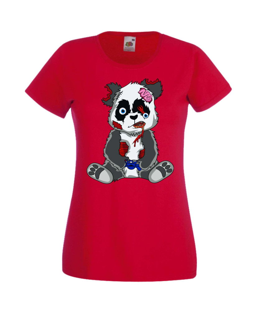 Дамска Геймърска Тениска Панда Геймър Panda Bear Zombi Gamer Stage 2 Дамска Геймърска Тениска Панда Геймър Panda Bear Zombi Gamer Stage 2