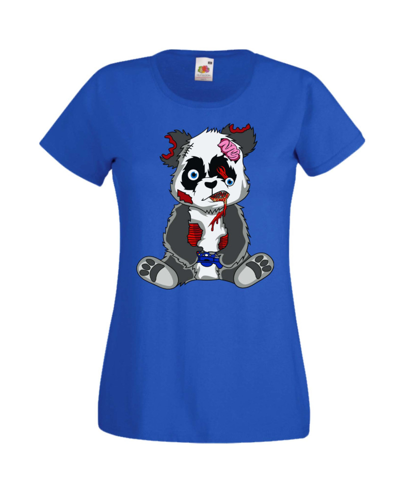 Дамска Геймърска Тениска Панда Геймър Panda Bear Zombi Gamer Stage 2 Дамска Геймърска Тениска Панда Геймър Panda Bear Zombi Gamer Stage 2