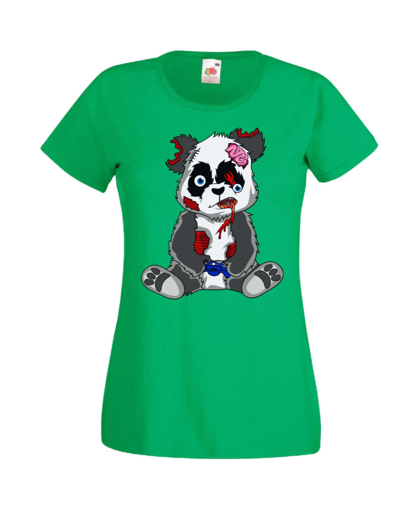 Дамска Геймърска Тениска Панда Геймър Panda Bear Zombi Gamer Stage 2 Дамска Геймърска Тениска Панда Геймър Panda Bear Zombi Gamer Stage 2