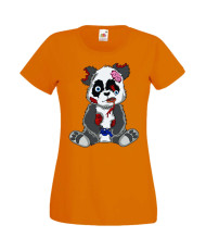 Дамска Геймърска Тениска Панда Геймър Panda Bear Zombi Gamer Stage 2