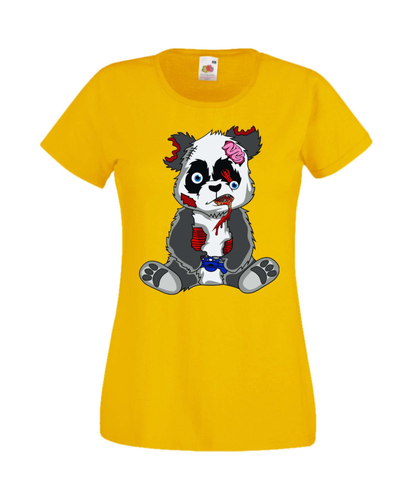 Дамска Геймърска Тениска Панда Геймър Panda Bear Zombi Gamer Stage 2 Дамска Геймърска Тениска Панда Геймър Panda Bear Zombi Gamer Stage 2