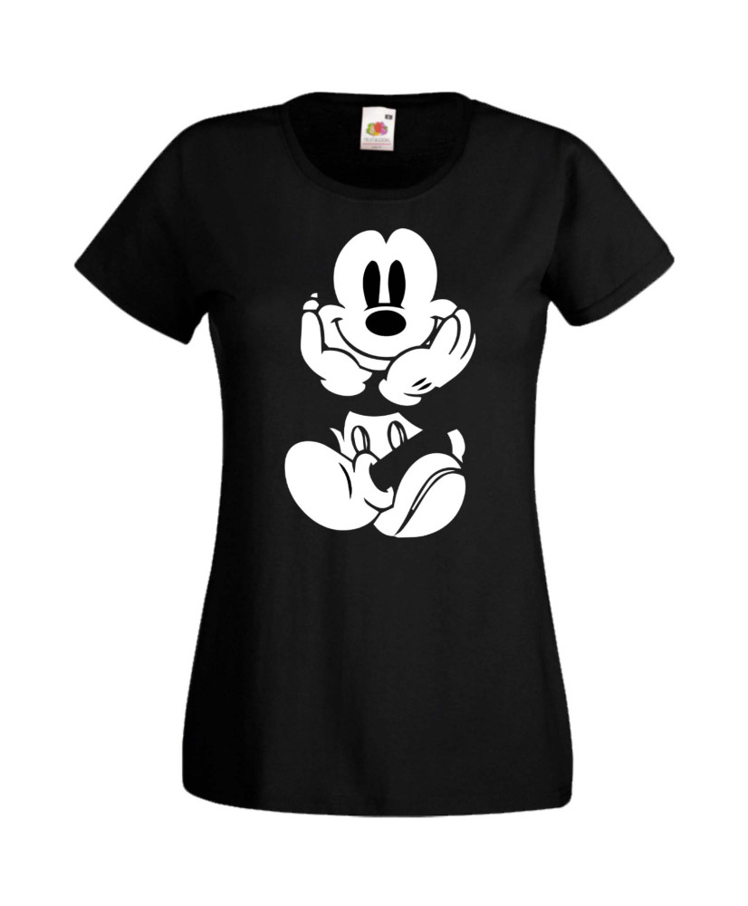 Дамска Тениска Мики Маус Walt Disney Mikey Mouse Smile
