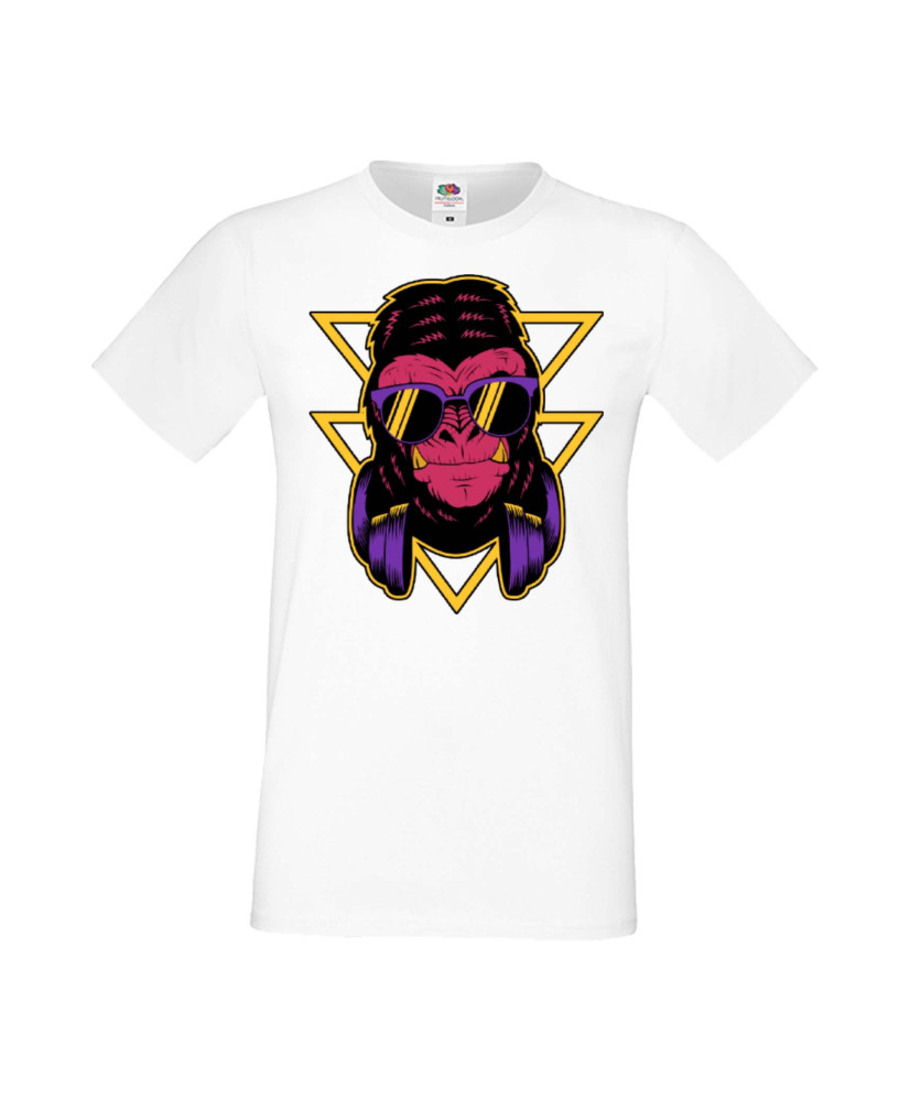 Мъжка Тениска Monkey With Headphones 2