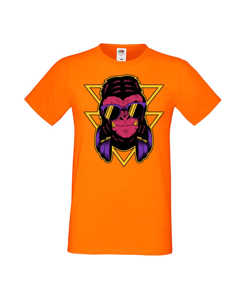 Мъжка Тениска Monkey With Headphones 2