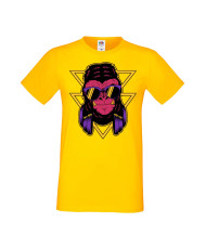 Мъжка Тениска Monkey With Headphones 2