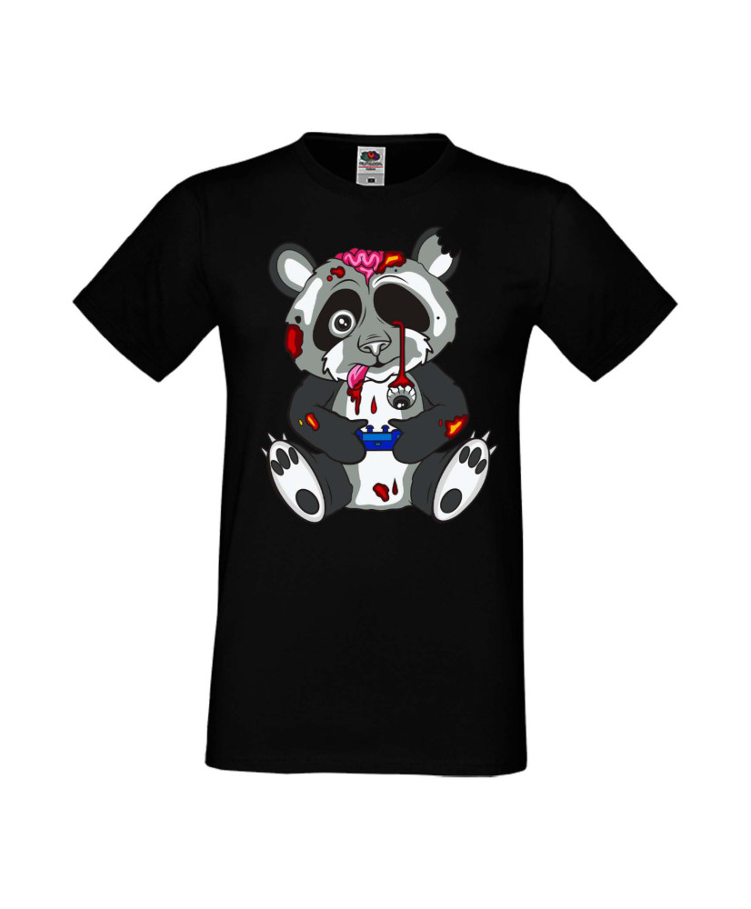 Мъжка Геймърска Тениска Панда Геймър Panda Bear Zombi Gamer Stage 1 Мъжка Геймърска Тениска Панда Геймър Panda Bear Zombi Gamer Stage 1