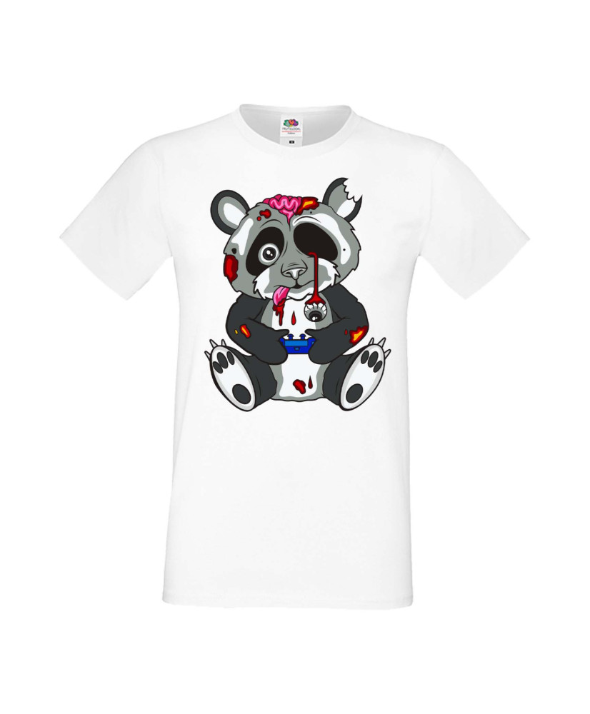 Мъжка Геймърска Тениска Панда Геймър Panda Bear Zombi Gamer Stage 1 Мъжка Геймърска Тениска Панда Геймър Panda Bear Zombi Gamer Stage 1