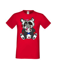 Мъжка Геймърска Тениска Панда Геймър Panda Bear Zombi Gamer Stage 1