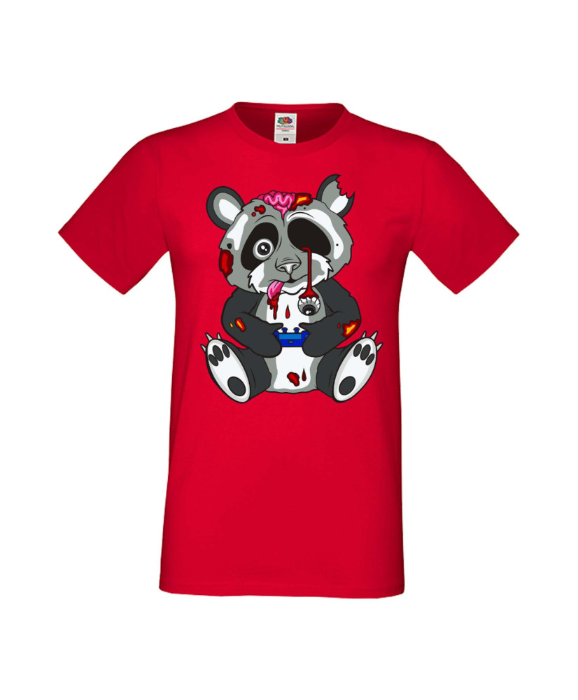 Мъжка Геймърска Тениска Панда Геймър Panda Bear Zombi Gamer Stage 1 Мъжка Геймърска Тениска Панда Геймър Panda Bear Zombi Gamer Stage 1