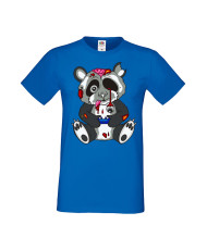 Мъжка Геймърска Тениска Панда Геймър Panda Bear Zombi Gamer Stage 1