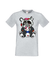 Мъжка Геймърска Тениска Панда Геймър Panda Bear Zombi Gamer Stage 1