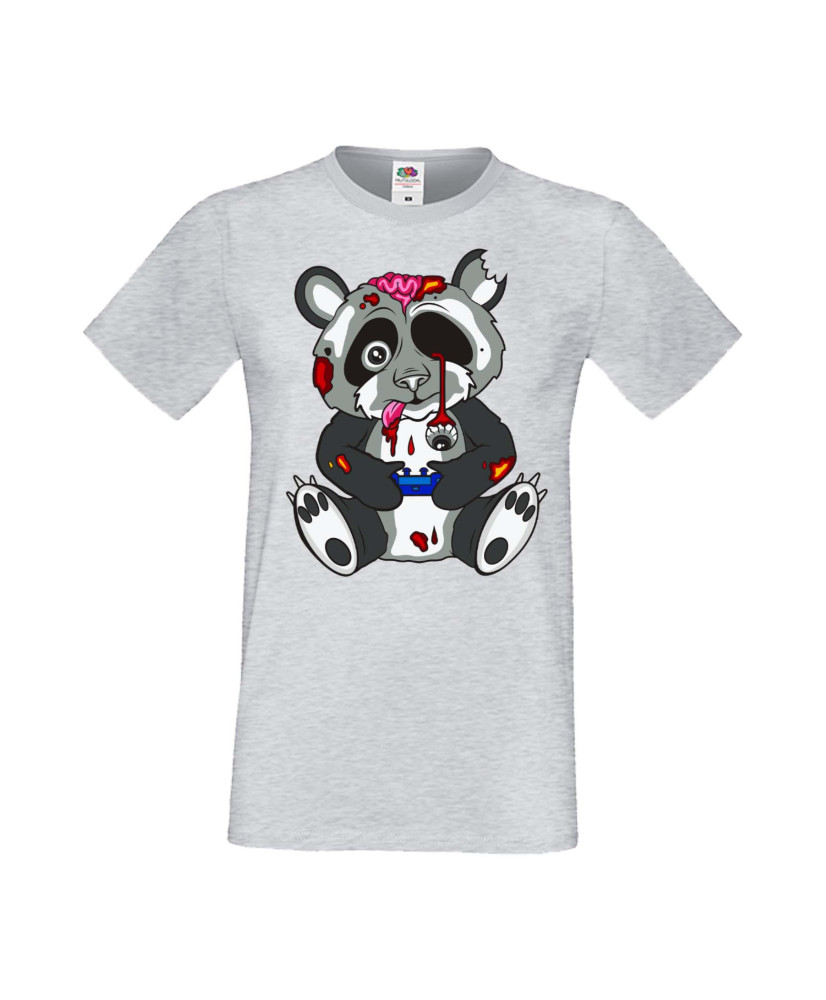 Мъжка Геймърска Тениска Панда Геймър Panda Bear Zombi Gamer Stage 1