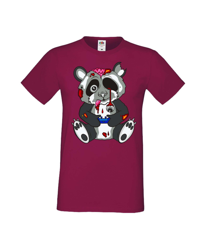 Мъжка Геймърска Тениска Панда Геймър Panda Bear Zombi Gamer Stage 1