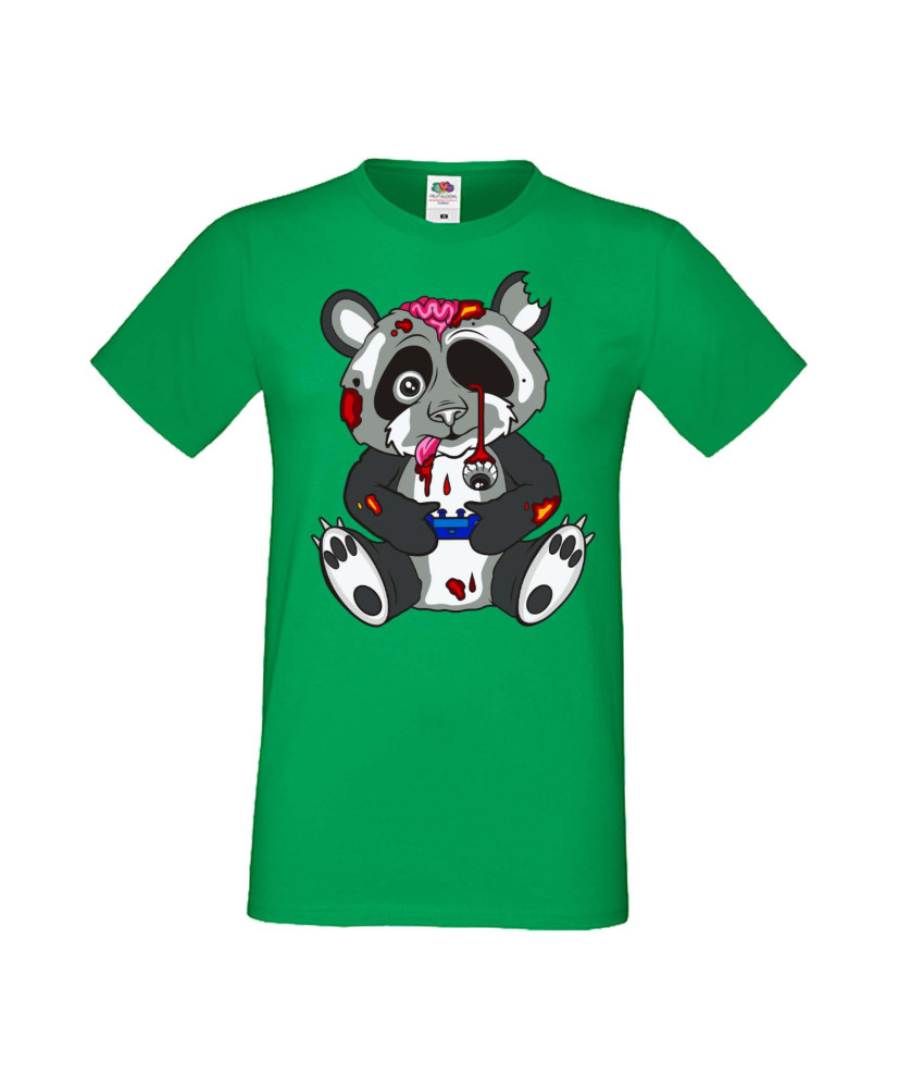 Мъжка Геймърска Тениска Панда Геймър Panda Bear Zombi Gamer Stage 1 Мъжка Геймърска Тениска Панда Геймър Panda Bear Zombi Gamer Stage 1