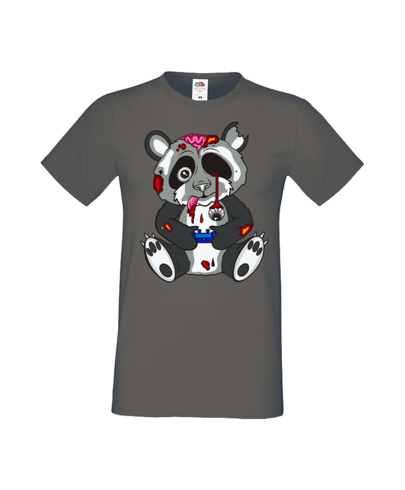 Мъжка Геймърска Тениска Панда Геймър Panda Bear Zombi Gamer Stage 1 Мъжка Геймърска Тениска Панда Геймър Panda Bear Zombi Gamer Stage 1