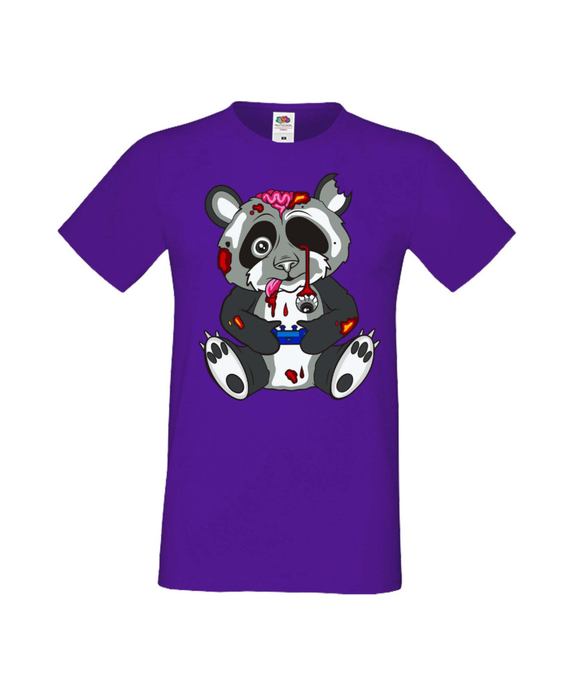 Мъжка Геймърска Тениска Панда Геймър Panda Bear Zombi Gamer Stage 1 Мъжка Геймърска Тениска Панда Геймър Panda Bear Zombi Gamer Stage 1