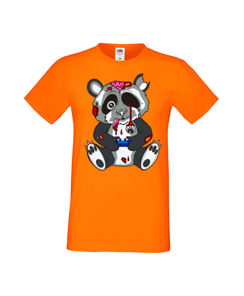 Мъжка Геймърска Тениска Панда Геймър Panda Bear Zombi Gamer Stage 1