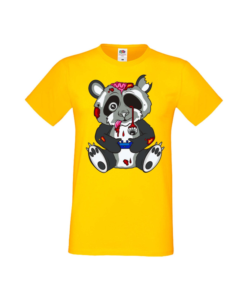 Мъжка Геймърска Тениска Панда Геймър Panda Bear Zombi Gamer Stage 1 Мъжка Геймърска Тениска Панда Геймър Panda Bear Zombi Gamer Stage 1