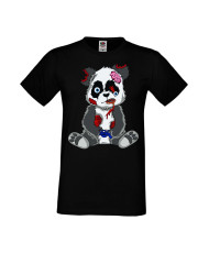 Мъжка Геймърска Тениска Панда Геймър Panda Bear Zombi Gamer Stage 2