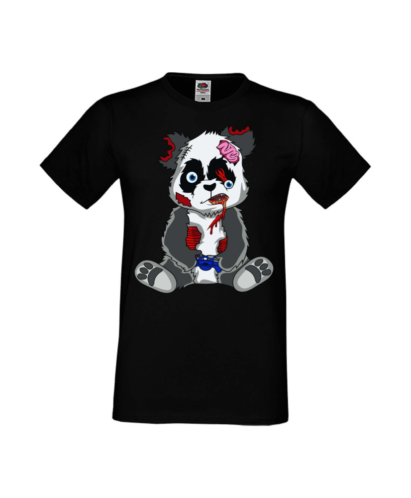 Мъжка Геймърска Тениска Панда Геймър Panda Bear Zombi Gamer Stage 2 Мъжка Геймърска Тениска Панда Геймър Panda Bear Zombi Gamer Stage 2