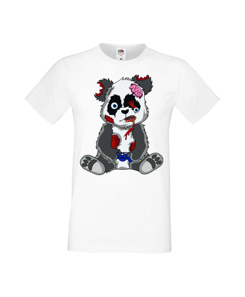 Мъжка Геймърска Тениска Панда Геймър Panda Bear Zombi Gamer Stage 2 Мъжка Геймърска Тениска Панда Геймър Panda Bear Zombi Gamer Stage 2