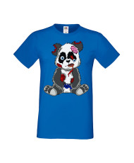 Мъжка Геймърска Тениска Панда Геймър Panda Bear Zombi Gamer Stage 2