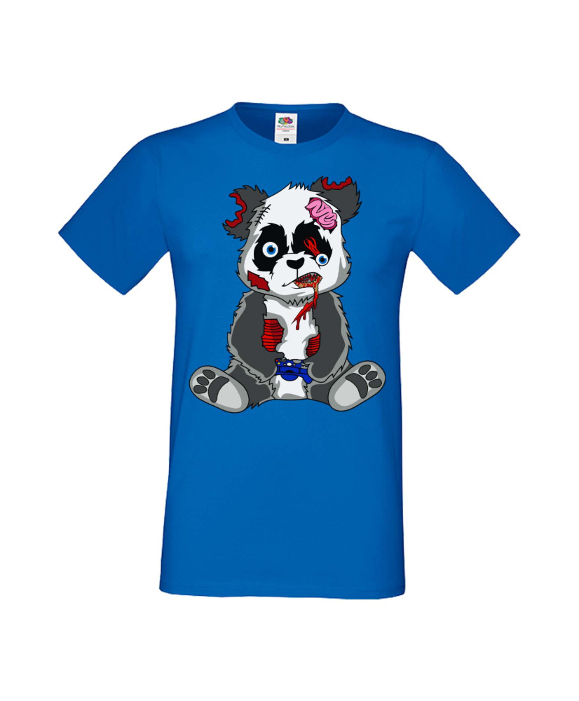Мъжка Геймърска Тениска Панда Геймър Panda Bear Zombi Gamer Stage 2 Мъжка Геймърска Тениска Панда Геймър Panda Bear Zombi Gamer Stage 2