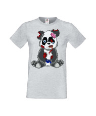 Мъжка Геймърска Тениска Панда Геймър Panda Bear Zombi Gamer Stage 2
