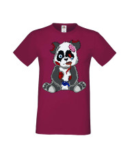 Мъжка Геймърска Тениска Панда Геймър Panda Bear Zombi Gamer Stage 2