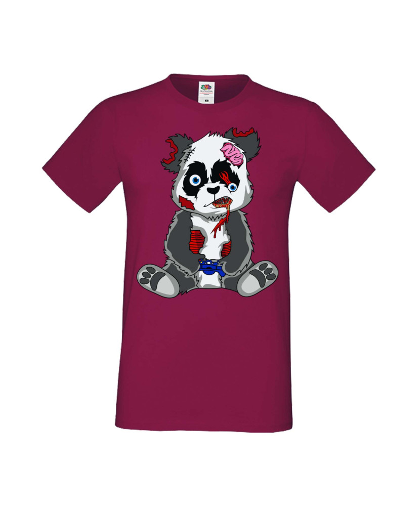 Мъжка Геймърска Тениска Панда Геймър Panda Bear Zombi Gamer Stage 2 Мъжка Геймърска Тениска Панда Геймър Panda Bear Zombi Gamer Stage 2